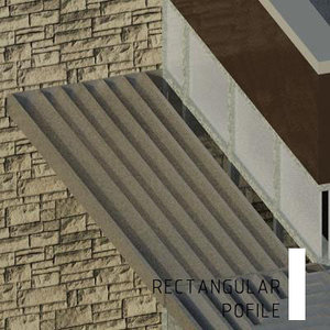 Sunshade Louver-Rectangular Blade